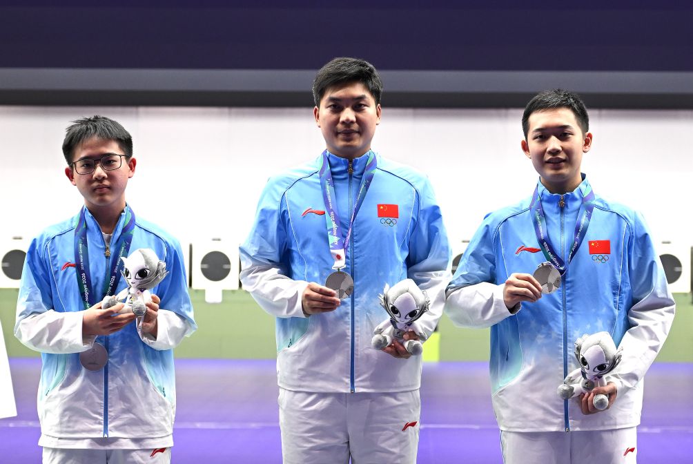 B—sports必一丨手枪速射添两银 中国射击队16金收官